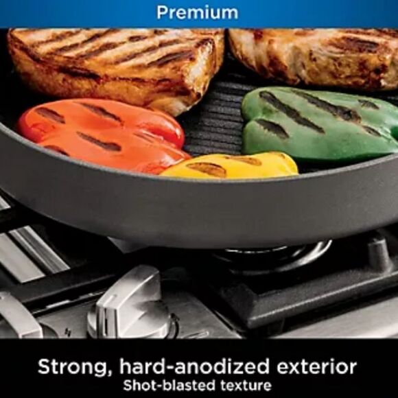 Ninja Foodi NeverStick Premium 12" Round Grill Pan - Picture 5 of 10